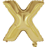 14" Letter White Gold Foil - Single Package Balloon Exchange