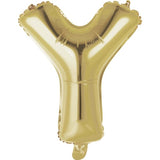 14" Letter White Gold Foil - Single Package Balloon Exchange