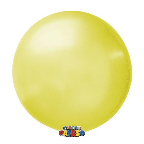 Globos Payaso 36in Balloon Pastel Yellow 3ct