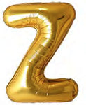 40in Foil Letter Balloons Gold, from A to Z Single Pack