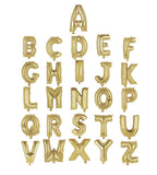 14" Letter White Gold Foil - Single Package Balloon Exchange