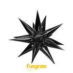 26"  Black Big  Explosion Star balloons, Foil Balloon,12pcs