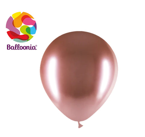 Balloonia 2FT Balloon Brilliant Latex Rose Gold 5CT