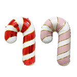 30" Candy Cane Pink or Red with Gold (Choose Color)