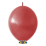 Globos Payaso Linking 12in Balloon Translucid Cherry Red 50ct