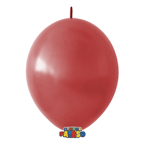 Globos Payaso Linking 12in Balloon Translucid Cherry Red 50ct