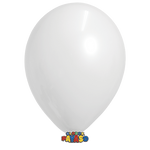 Globos Payaso 10in Balloon Pastel White 50ct