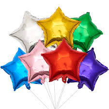 Star Foil Balloon 18"- Single Pack (Choose your color)