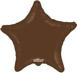 18" Star Foil Balloon 18"- Single Pack Chocolate or Brown