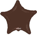 18" Star Foil Balloon 18"- Single Pack Chocolate or Brown