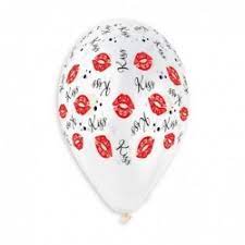 12" Crystal Kiss Latex Balloon 10 Ct