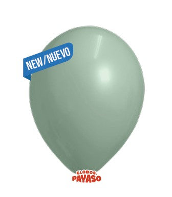 Globos Payaso 5in Balloon Decorator Eucalyptus 100ct