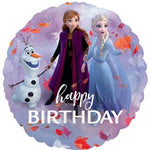18" FROZEN 2 HAPPY BIRTHDAY BALLOON