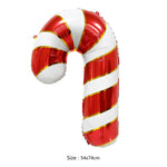 30" Candy Cane Pink or Red with Gold (Choose Color)