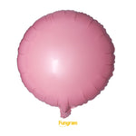 18" Round Foil Balloon- Flat (Choose Your Color)