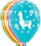 Sempertex 11" Llama Print assortment Balloon 50/pk,