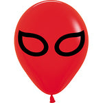 Sempertex 5" Luchador Mask white Balloon 100/pk, Fashion Red. Luchador Mask