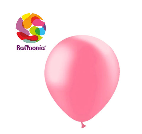 Balloonia 12" Balloon Metallic Latex Baby Pink 50CT