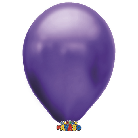 Globos Payaso 24in Balloon Metallic Purple 3ct