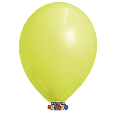 Globos Payaso 10in Balloon Pastel Yellow 50ct