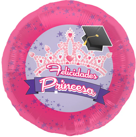 18" Foil Balloon Spanish Grad Princess