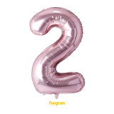 40" (inch) Rose Gold Number from 0 to 9, Foil Balloon
