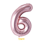 40" (inch) Rose Gold Number from 0 to 9, Foil Balloon