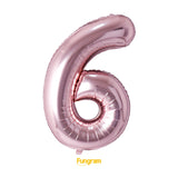 40" (inch) Rose Gold Number from 0 to 9, Foil Balloon