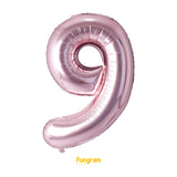 40" (inch) Rose Gold Number from 0 to 9, Foil Balloon