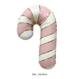 30" Candy Cane Pink or Red with Gold (Choose Color)