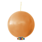 Globos Payaso Punch Ball Balloon Pastel Orange 3ct