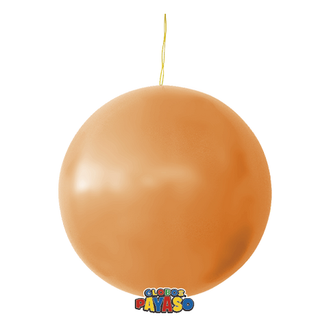 Globos Payaso Punch Ball Balloon Pastel Orange 3ct