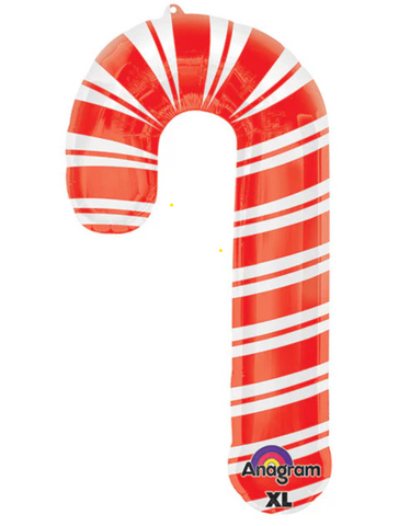 37" SuperShape Holiday Candy Cane Balloon-Anagram