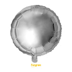 18" Round Foil Balloon- Flat (Choose Your Color)