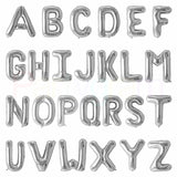 40in Foil Letter Balloons Silver, from A to Z Single Pack