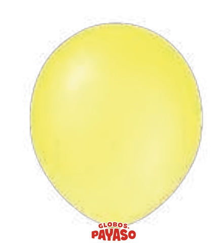 Globos Payaso 16in Balloon Translucid Yellow 50ct