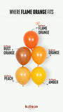 Kalisan Latex Standard Flame Orange - 12", 50 Pieces