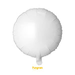 18" Round Foil Balloon- Flat (Choose Your Color)