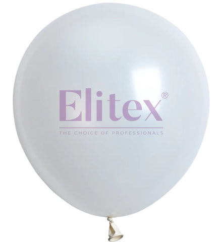 Elitex 6" White Pearl Latex Balloons 50ct Elitex
