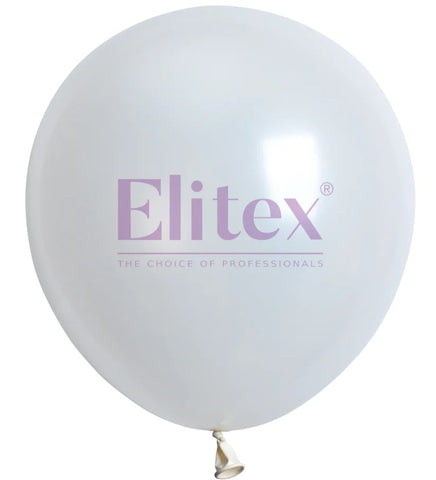 Elitex 12" White Pearl Latex Balloon 50ct