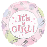 18" It's A Girl Dots Balloons