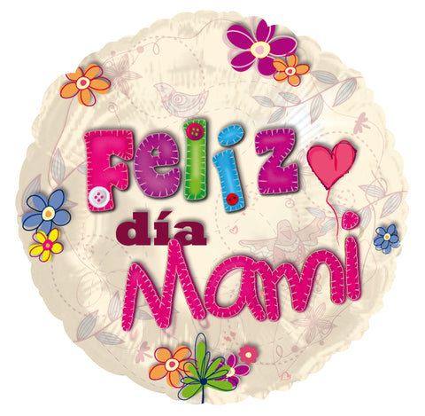 18" Feliz Dia Mami "Happy Mommy's Day" Balloon (Spanish)