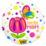 21" Mighty Bright Balloon Mighty Mom Love 