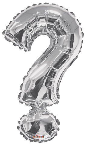 34" SC Question Mark Silver Shape - Single Pack