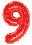 34" SC Number 9 Red Shape - Single Pack