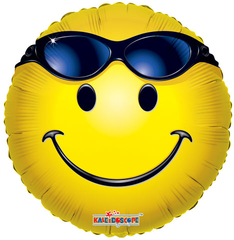 18" SV Happy Face With Glasses - Single Pack