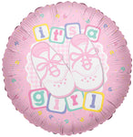 18" It's A Girl Shoes Balloon