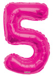 34" SC Number 5 Pink Shape - Single Pack