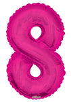 34" SC Number 8 Pink Shape - Single Pack