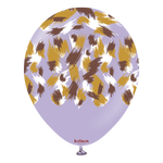 Kalisan 12" Savanna Printed Standard Lilac  Latex Balloon, 25 pieces